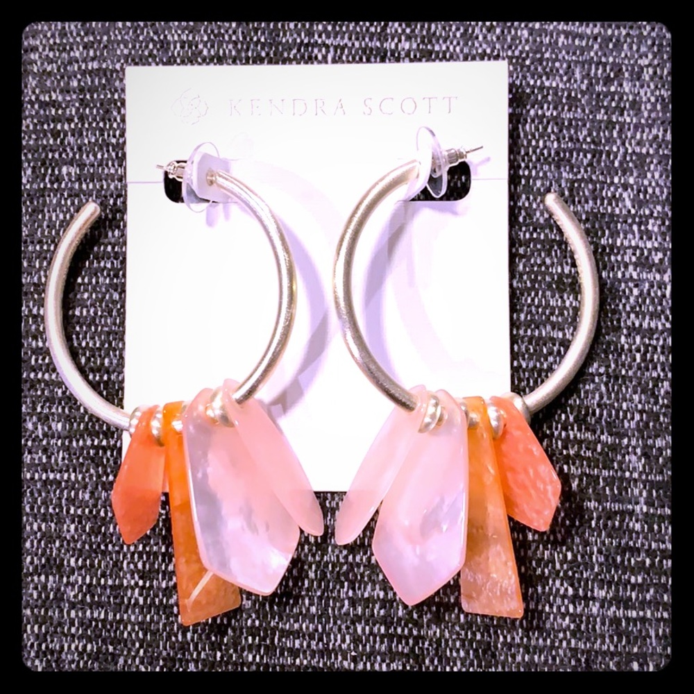 KENDRA SCOTT GABY DANGLE HOOP EARRINGS